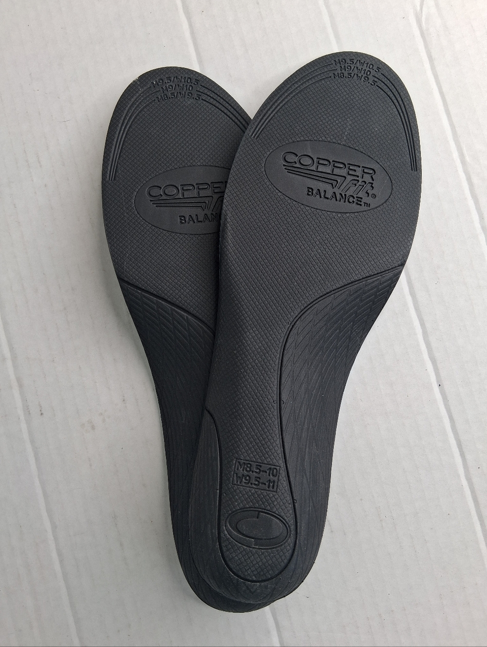Copper Fit Balance Performance Orthotic Insoles Medium (M 8.5 - 10, W 9.5 - 11) - Picture 4 of 6